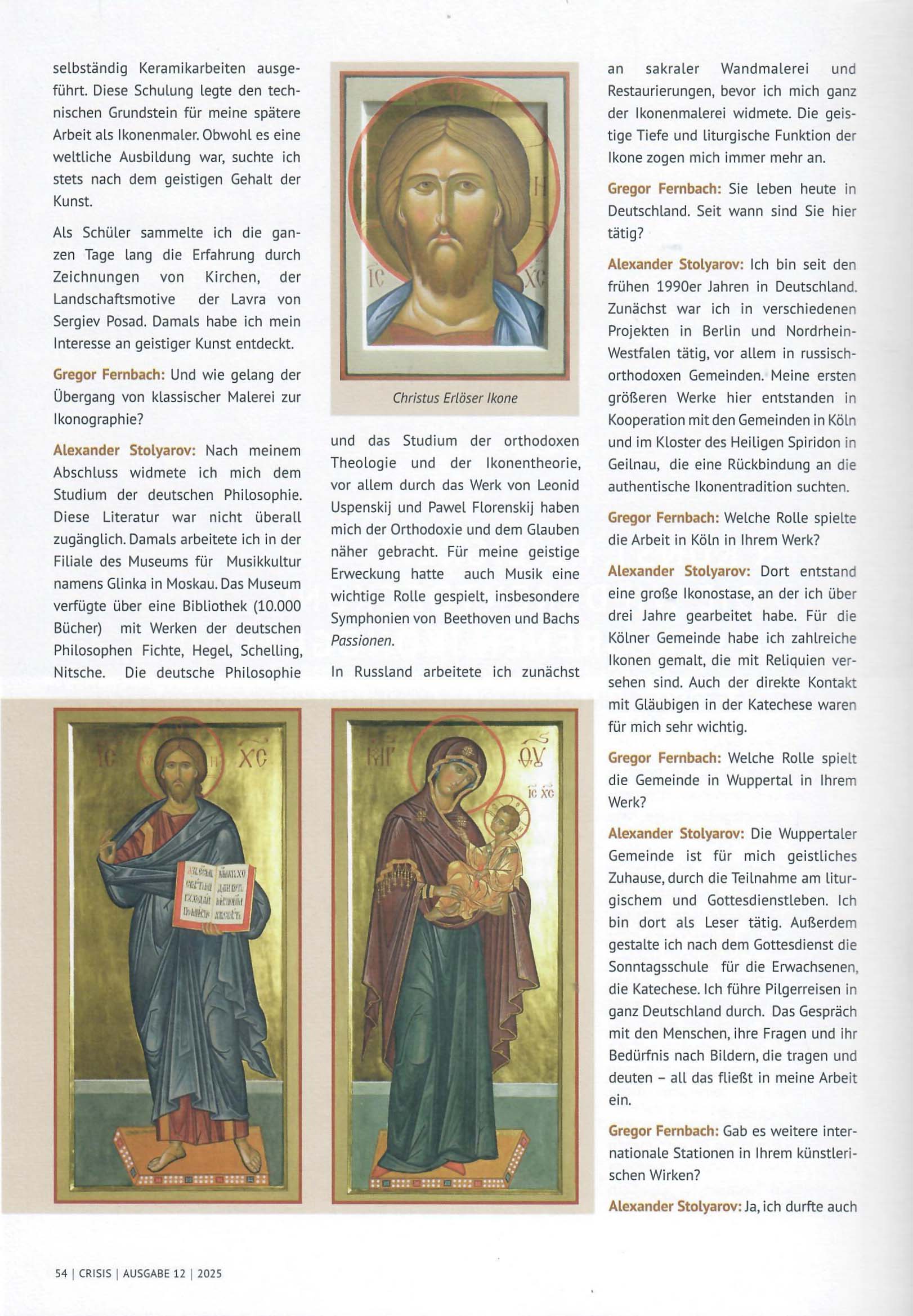 Alexander Stoljarov - Magazin CRISIS, Ausgabe 12