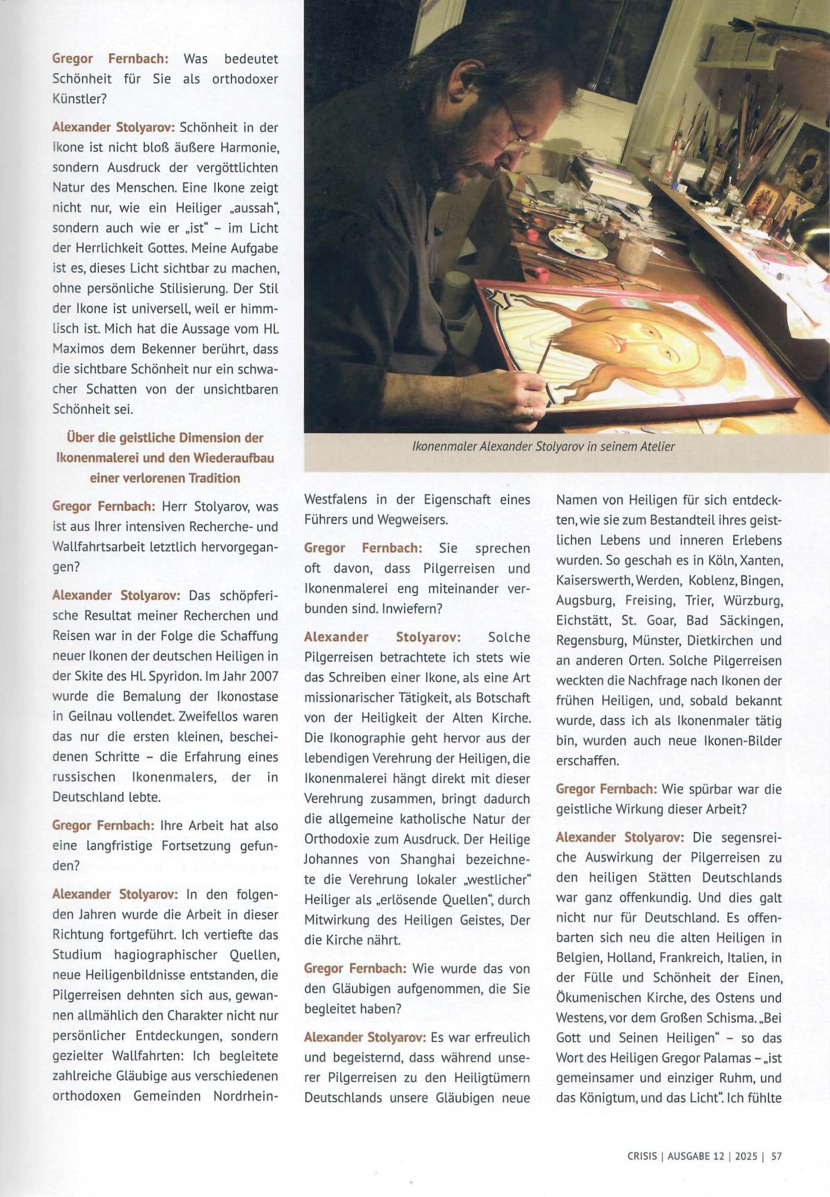Alexander Stoljarov - Magazin CRISIS, Ausgabe 12
